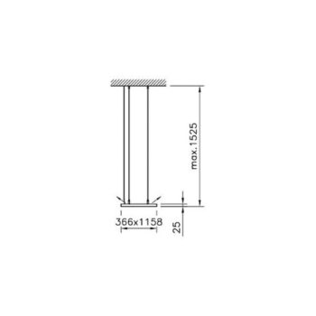 Regent Dime Office LED závesné svetlo 37W 3000K