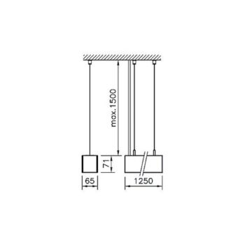 Regent Lighting Channel S Up C-LED 155cm 4 000 K