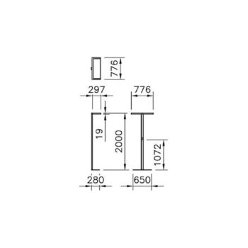 Regent Lighting Lightpad LED 2p podstavec stred Ag