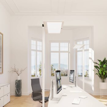 Regent Lighting Svetelná podložka so stredovým senzorom strieborná