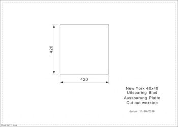 Reginox Reginox - Nerezový drez New York 40x40, sitko comfort R27639