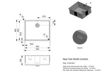 Reginox Reginox - Nerezový drez New York 50x40, sitko comfort R27646