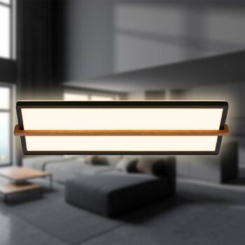 Remsa LED stropné svietidlo, 20x60,5 cm, plast, čierna