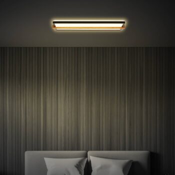 Remsa LED stropné svietidlo, 20x60,5 cm, plast, čierna