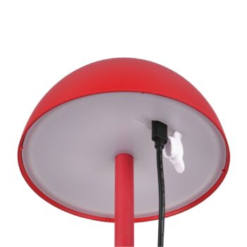 Ricardo LED dobíjacia stolová lampa, červená, výška 30 cm, plast