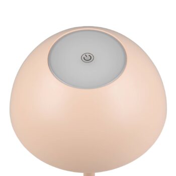Ricardo LED dobíjacia stolová lampa, piesková, výška 30 cm, plast