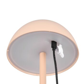 Ricardo LED dobíjacia stolová lampa, piesková, výška 30 cm, plast