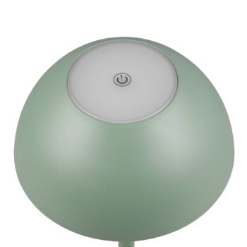 Ricardo LED dobíjacia stolová lampa, zelená, výška 30 cm, plast
