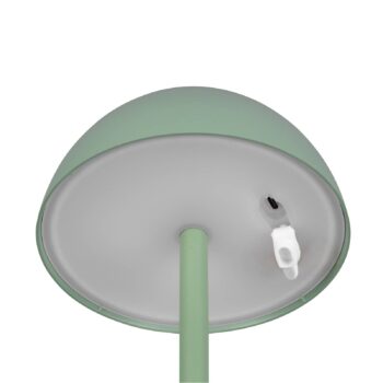 Ricardo LED dobíjacia stolová lampa, zelená, výška 30 cm, plast