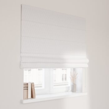 Rímska roleta Capri, béžové trojuholníky na krémovo-bielom podklade, Sunny, 143-94