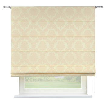 Rímska roleta Torino, béžová tkanina s vytkaným ornamentom , Damasco, 613-01