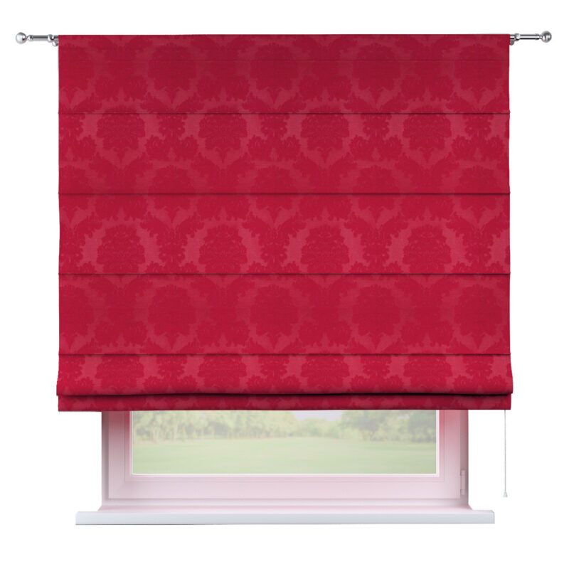 Rímska roleta Torino, bordová tkanina s vytkaným ornamentom , Damasco, 613-13 Rímska roleta Torino, bordová tkanina s vytkaným ornamentom , Damasco, 613-13