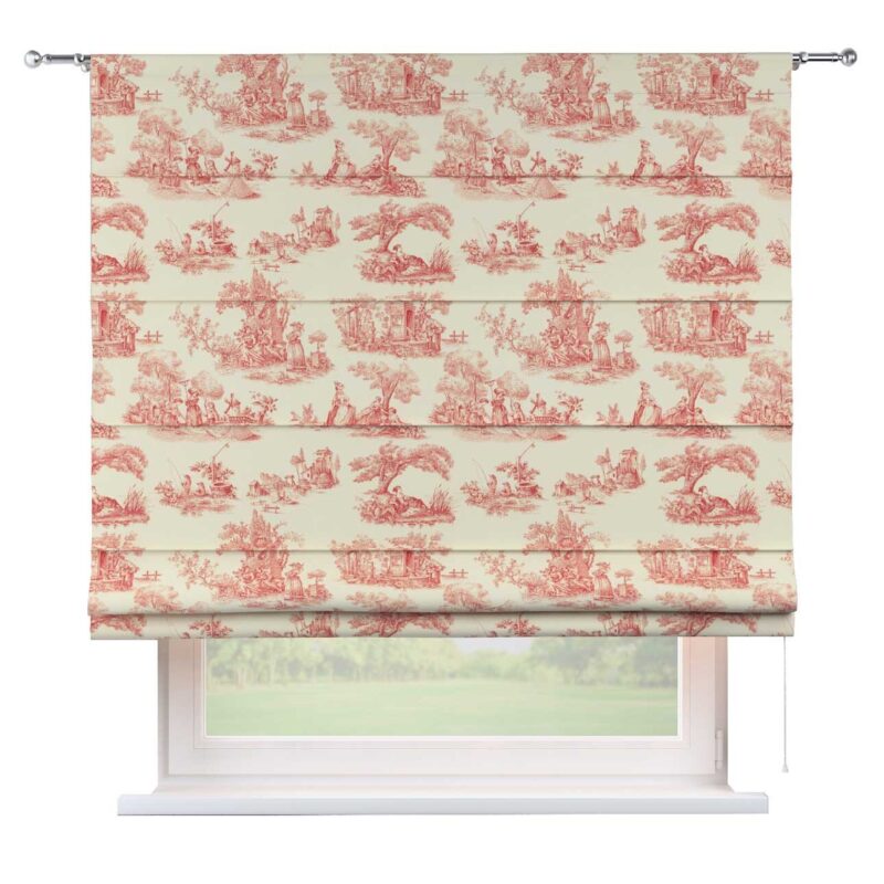 Rímska roleta Torino, bordový vzor na svetlobéžovom podklade, Avinon, 132-15 Rímska roleta Torino, bordový vzor na svetlobéžovom podklade, Avinon, 132-15