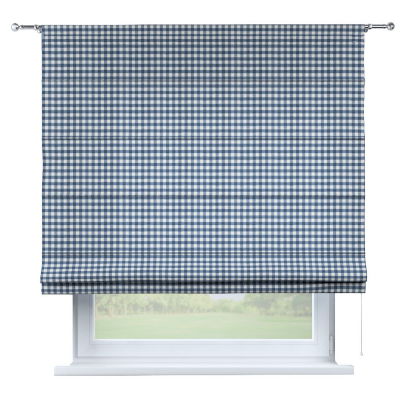 Rímska roleta Torino, granátovo-biele káro, Quadro, 136-01 Rímska roleta Torino, granátovo-biele káro, Quadro, 136-01