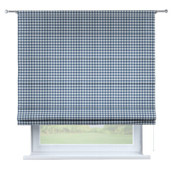 Rímska roleta Torino, granátovo-biele káro, Quadro, 136-01