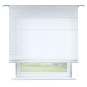 Rímska roleta Torino, poloriesvitná, biela, Romantica, 128-77