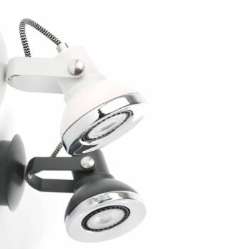 Ring – 1-plameňové nástenné LED svetlo, tmavosivé