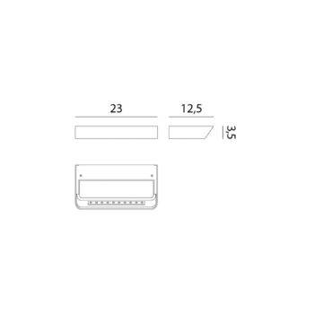 Rotaliana Belvedere W1 nástenné LED bronz 2 700 K