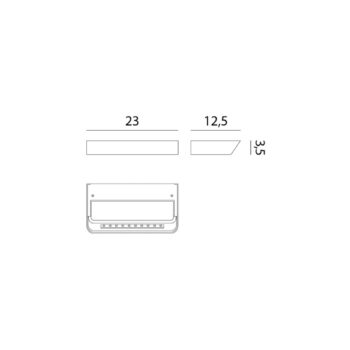 Rotaliana Belvedere W1 nástenné LED bronz 3 000 K
