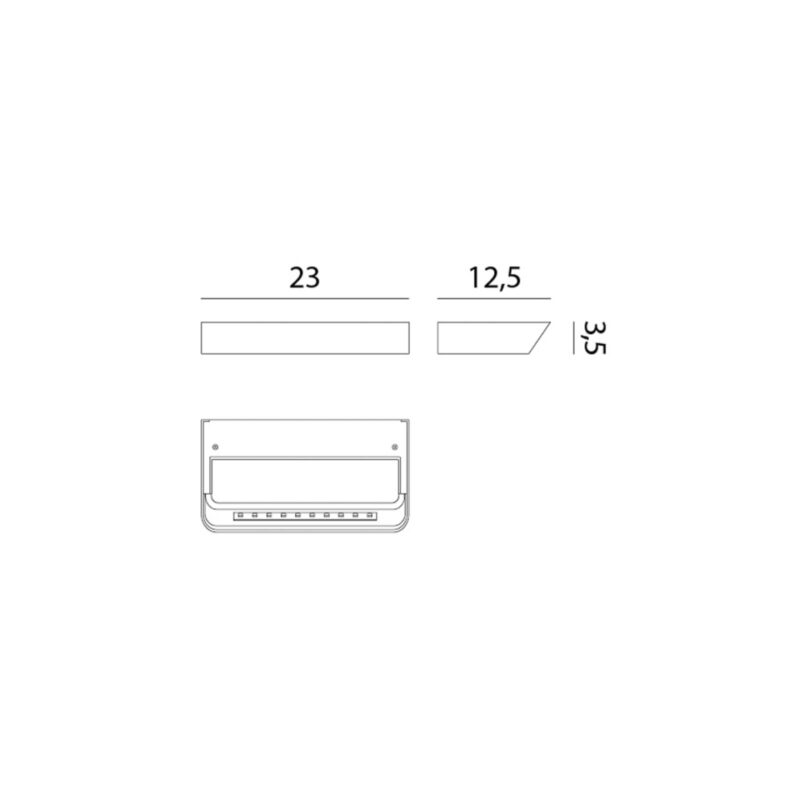 Rotaliana Belvedere W1 nástenné LED čierne 2 700 K Rotaliana Belvedere W1 nástenné LED čierne 2 700 K