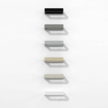 Rotaliana Belvedere W1 nástenné LED čierne 3 000 K