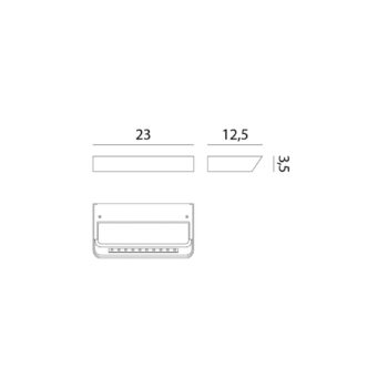 Rotaliana Belvedere W1 nástenné LED čierne 3 000 K