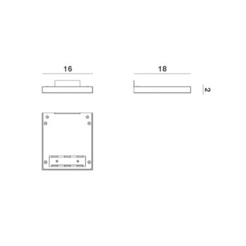 Rotaliana CM2 Mini nástenné svetlo 2 700 K grafit