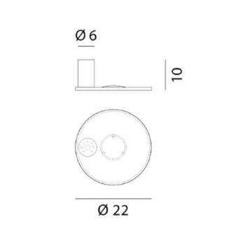 Rotaliana Collide H0 LED nástenné svietidlo biele 2 700K