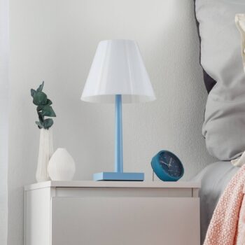 Rotaliana Dina+ T1 LED dobíjacia stolná lampa modrá