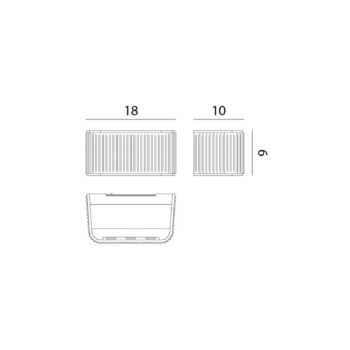 Rotaliana Dresscode W1 nástenné LED čierne 2 700 K
