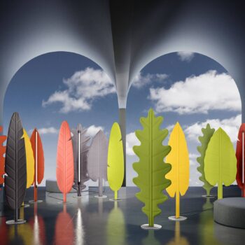 Rotaliana Eden Oak stojaca LED lampa, žltá