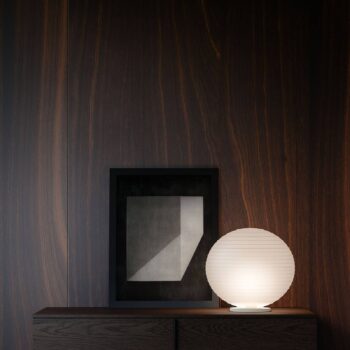 Rotaliana Flow Glass T3 stolová lampa Ø 43 cm guľa