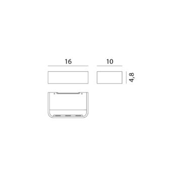 Rotaliana Frame W1 nástenné LED, bronz, 3 000 K