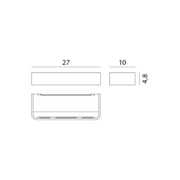 Rotaliana Frame W2 LED nástenné svietidlo biele 3 000K
