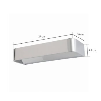 Rotaliana Frame W2 nástenné LED, chróm 2 700 K