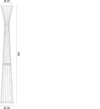 Rotaliana Lightwire F1 stojaca LED lampa, biela