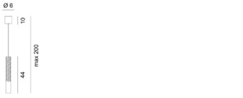 Rotaliana Squiggle H6 závesná lampa, biela, 1-pl.