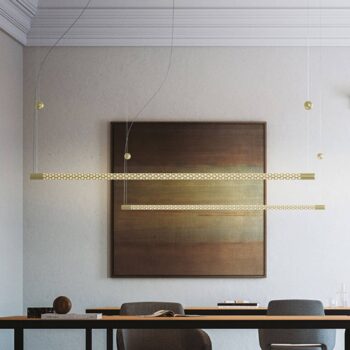 Rotaliana Squiggle H8 závesné LED zlaté 140 cm