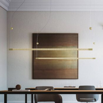 Rotaliana Squiggle H9 závesné LED zlaté 176 cm