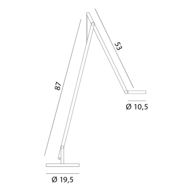 Rotaliana String F1 DTW stojaca lampa biela, Ag Rotaliana String F1 DTW stojaca lampa biela, Ag