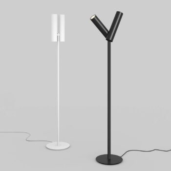 Rotaliana Tobu F1 stojacia lampa, 3000K, 20°, čierna