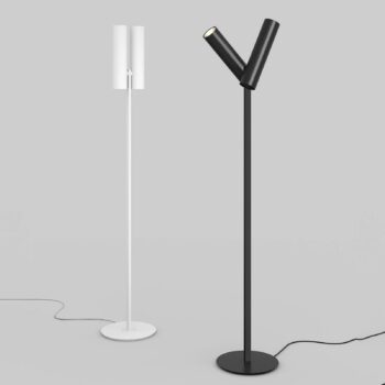 Rotaliana Tobu F1 stojacia lampa, 3000K, 30°, biela