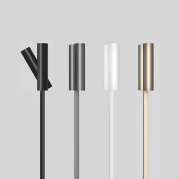 Rotaliana Tobu F1 stojacia lampa, 3000K, 30°, bronzová