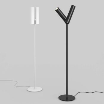 Rotaliana Tobu F1 stojacia lampa, 3000K, 30°, čierna