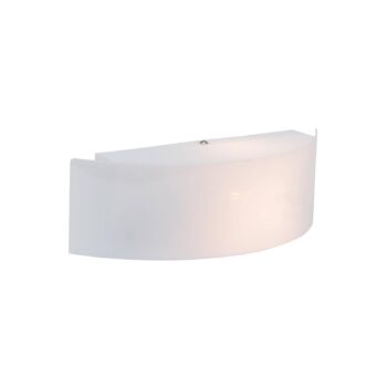 Rozhranie vonkajšie nástenné svietidlo, biele, šírka 31 cm, plast
