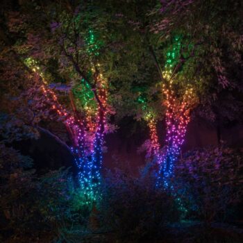 Rozprávkové svetlá RGB, čierne, 250 svetiel 20 m