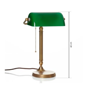 Ručne vyrobené bankárske svietidlo JIVAN