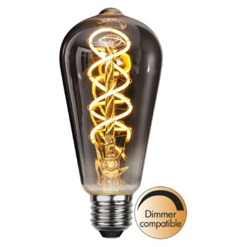 Rustikálna LED E27 ST64 2W filament 2 100 K dymová