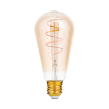 Rustikálna LED E27 ST64 4W jantár 2 200 K stmieva