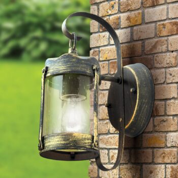 Rustikálne vonkajšie nástenné svietidlo Lenard